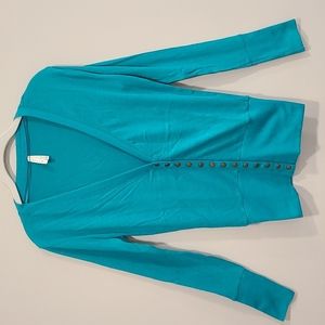 *NWOT* Teal Snap Front Cardigan